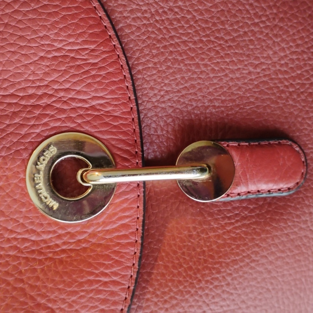 Michael Kors Red Leather Backpack - Picture 7 of 13